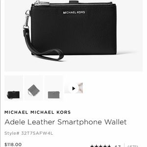 Michael Kors Adele Phone Wallet Black